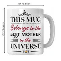 Mother's Day Mug Funny Quote Printed Message Cup for Mums
