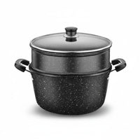 Induction Compatible Non-Stick Soup Pot Easy to Clean Maifan Stone Cooking Pot Thickened Bottom Stockpot for Kitchen