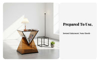 Sculptural Side Table Minimalist Aesthetic Household Furniture Artistic Design Modern Aesthetic for Students, Bedroom