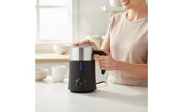 Electric Milk Frother Quiet Hot and Cold Frother Body Milk Foaming Machine for Home Cafe, Coffee Shop