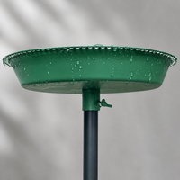 Metal Garden Bath, Rust-Resistant Birdbath with 5-Pronged Base, Vintage Freestanding Outdoor Decor for Lawn & Yard