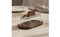 Butter Dish with Glass cover Keeping Rectangular Butter Keeper Easy to Clean Kitchenware for Special Occasions