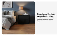 Minimalist Nightstand Modern Design Bedside Table With Drawers for Home, Hallway