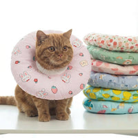 Head Cone for Pet Recovery, Padded Donut Material with Drawstring, Comfortable Pet Grooming Cone and Adjustable Anti Bite After Surgery