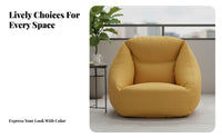 Inflatable Fabric Armchair Removable Cover Air Sofa Minimalist Design for Adults
