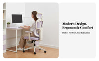 Ergonomic Chair with Headrest Adjustable Support for Home, Telecommuting Workers