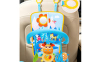 Sensory Car Seat Toy with Teether Adjustable Hanging Activity Center Detachable Stroller Arch Travel-Friendly for Infants, Babies, Newborns, Road Trips