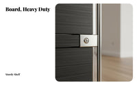 Central-Century Modern Design Bauhaus Design Storage Cabinet Sturdy Construction Multi-Tier Audio Collection Player Stand Heavy Duty Audio Collection Player Stand Easy Assembly for Entryway, Living Room, Home Office