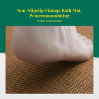 Vintage Non-Slip Absorbent Bathroom Rug
Quick-Dry Floor Mat
