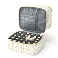 Feihong Cross-border Double-layer Gold Wire Cosmetic Bag Large Capacity Nail Polish Storage Bag Portable Handbag