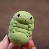 Tea Pet Segmented Body Zisha Clay Tea Pet Big Eyes for Display