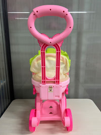 儿童过家家玩具推车婴儿早教益智女孩仿真娃娃手推车学步车购物车