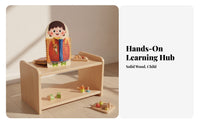 Wooden Busy Board with Zipper