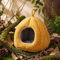 Medium Canvas Bird Nest Box, Warm Insulated Nest with Removable Pad, Hanging Winter Shelter for Small Parrots and Songbirds, 21x21x21cm Cube