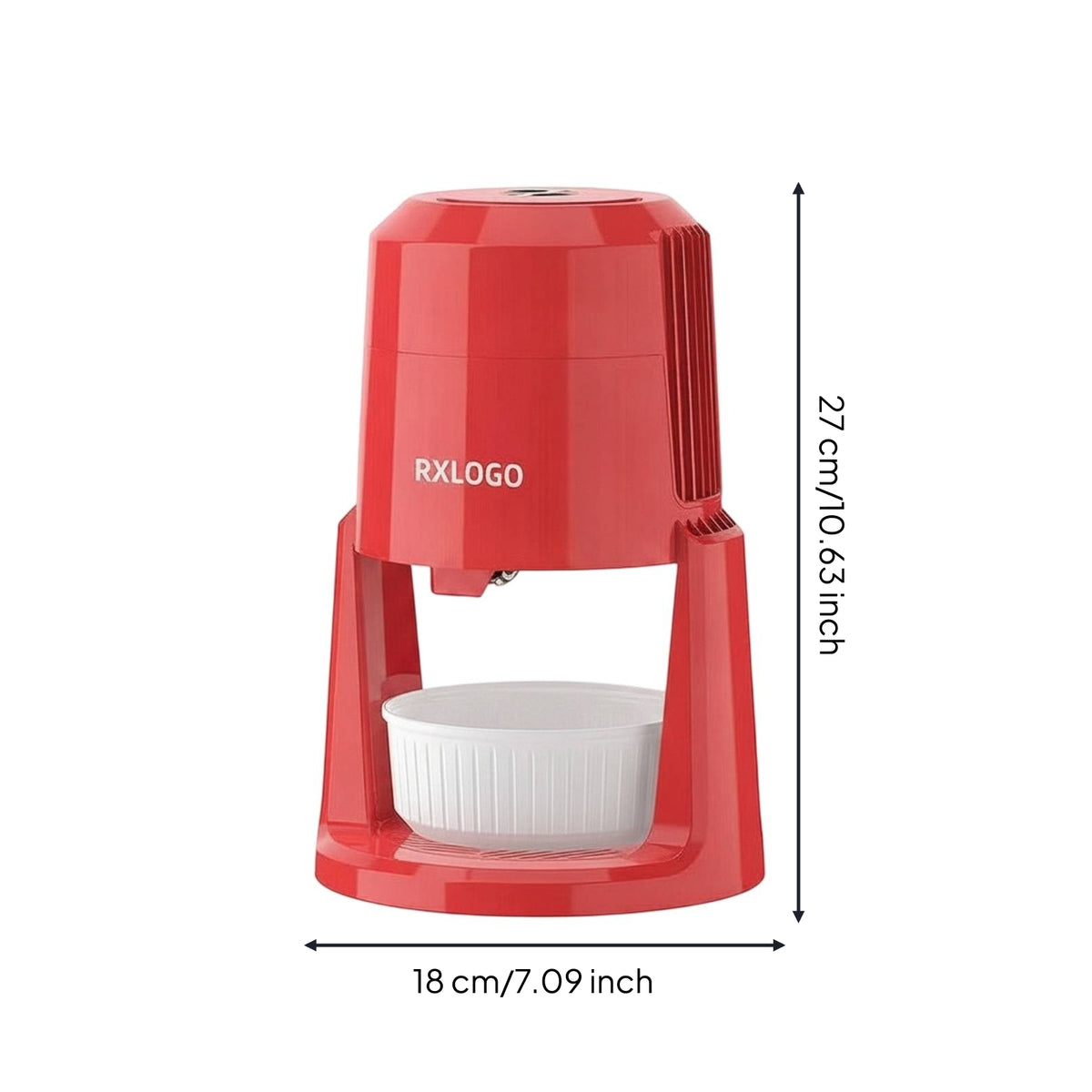 Low-Noise Shaved Ice Maker with Molds Adjustable Countertop Ice Shaver Quiet Snow Cone Maker Stable for Families, Hosts, Kitchen, Home Bar, Snack Snack Counters