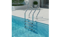 Stainless Steel Pool Ladder Non-Slip Three-Step Pool Ladder Rust-Resistant for Hotels, Sunken Pools