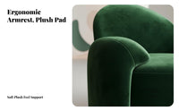 Upholstered Single Sofa Nordic Design Accent Chair Modern Minimalist Plush Upholstery for Homeowners, Business Owners, Bedroom