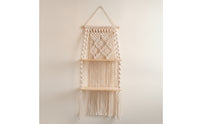 Macrame Wall Hanging Shelf Bohemian Home Decor Decorative for Apartment, Renters