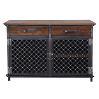 Vintage Industrial Style Iron Art Sideboard Storage Cabinet Tea Station Distressed Restaurant Buffet Bar Wine Cabinet