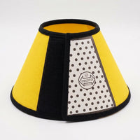 Post Surgery Cone for Pet Recovery, Transparent Anti-Bite Guard with Colored Edge, Snap Button Cone Recovery to Prevent Biting for Dogs and Cats