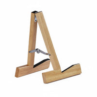 Foldable Wooden Floor Guitar Rack Portable Folding Guitar Stand Stable Violin Floor Stand Non-Slip Padding for Home, Music Room, Studio