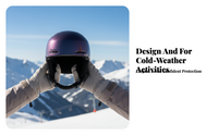 Lavender ski helmet, adjustable fit