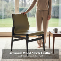 Upholstered Side Chair Italian Inspired Kitchen Seating Minimalist Design Soft Upholstery for Homeowners, Adults