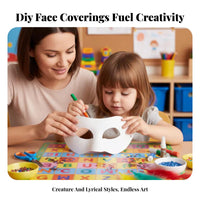 DIY Project Unpainted Paper Pulp Mask Creative Fun Blank Paper Pulp Masquerade Form Lightweight Craft Supply Assorted Designs for Children, Teachers, Kindergarten, Halloween Events, Stage Performance, Theatrical Productions