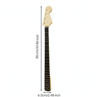 Smooth 4-String Bass Neck Slim Electric Bass Neck 21-Fret Unfinished for Luthiers, Workshops