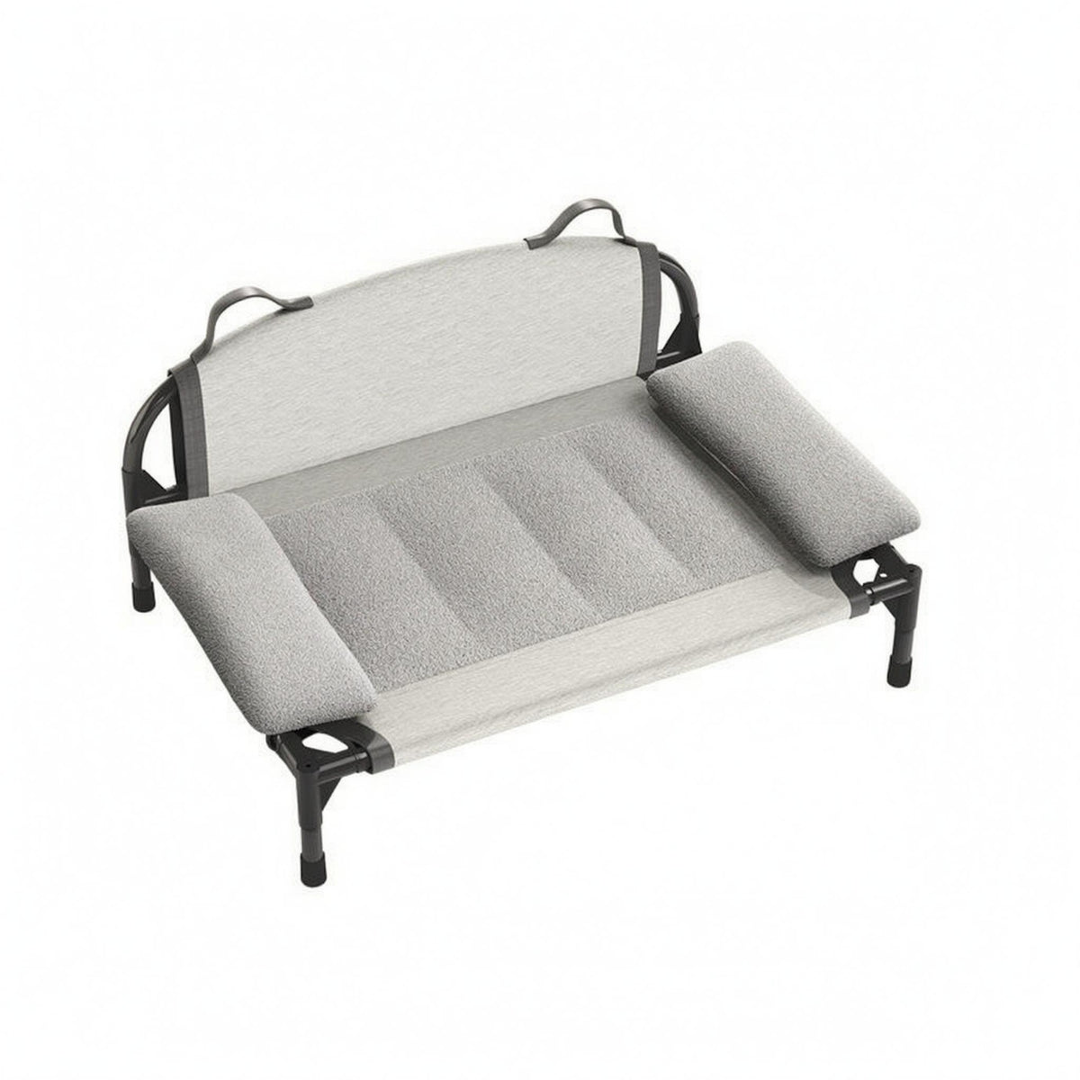 Elevated Pet Bed Padded Side Bolsters Pet Travel Bed Portable