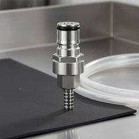 1/4 Barb Ball Lock Disconnect Stainless Steel Beer Keg Adapter Easy Connect