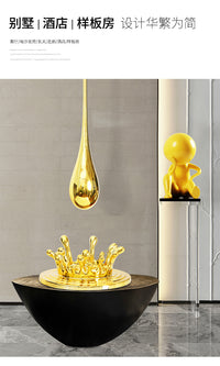 Modern Creative Ceiling Hanging Water Drop Sculpture Decoration