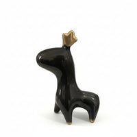 Deer Figurine Decorative Deer Statue Compact Tabletop Figurine with Antlers for Bookshelf