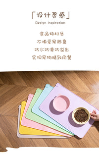 食品级硅胶宠物餐垫防滑防漏食猫咪狗狗吃饭垫子可折叠隔热垫批发