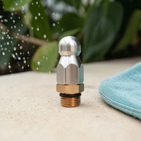 1 Front 3 Rear Jets M14 Thread Jetting Nozzle Resistant High Pressure Pipe Cleaning Nozzle Rust-Proof for DIY Enthusiasts