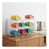Wavy Cup Rack Multilayer Multi Layer Mug Stand Decorative