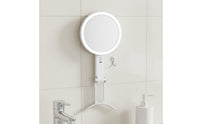 3-Color Light LED Makeup Mirror Adjustable Brightness Double-Sided Lighted Mirror Dimmable Beauty Tool Foldable for Dressing Table, Bedroom, Travel