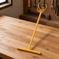 Lawn Aerator Yellow Coated Soil Aerator Crossbar Foot Pedal Care