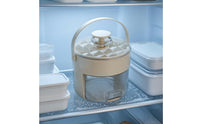 Freezer Ice Tray Container Arched Handle Press-to-Release-Release Ice Container