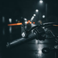 Metal Motorcycle Handlebar Switch with Bracket Compact Self-Locking Double-Flash Switch Practical Waterproof for Bikers