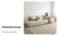 Sailboat Design Sofa Modern Minimalist aesthetic Couch abrasion-resistantResistant Living Room Seating for Cat Owners, Entertainers, Lounge Area, Apartment, Home