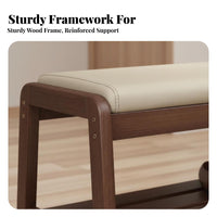 Space-Saving Design paddeded Shoe Storage Bench Padded Seat paddeded Entryway Stool Sturdy Frame Home Organizer High Load Capacity for Apartment Dwellers, Families, Homeowners, Hallway, Mudroom, Living Room, Bedroom