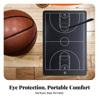 Basketball Coaching Board with Screen Eye-Protecting Basketball Board with Digital Pen Reusable for Coaches