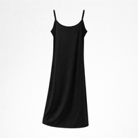 Plus Size Under Dress Slip for Modest Coverage, Breathable Modal Base Layer with Extra Long Length, Loose Fit for Women, Cooling Material