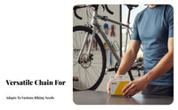 Cycle Chain Colorful Finish Mountain Bike Chain Lightweight Design Long-Lasting for DIY Mechanics, Racing, Garage
