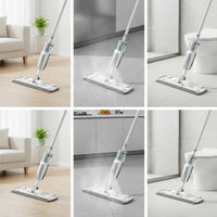 Mist Mop with Detachable Water Tank Ergonomic Damp and Dry Mist Mop Leakproof for Hardwood Floors