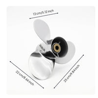Outboard Motor Propeller Resistant Propeller with Splined Hub Marine-Grade for Boat Owners, Boaters