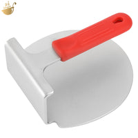 Heavy-Duty Round Stainless Steel Burger Press and Meat Press