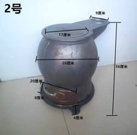 取暖炉火炉铸铁取暖家用烧柴室内农村烧煤两用炉子养殖炮弹煤炭.