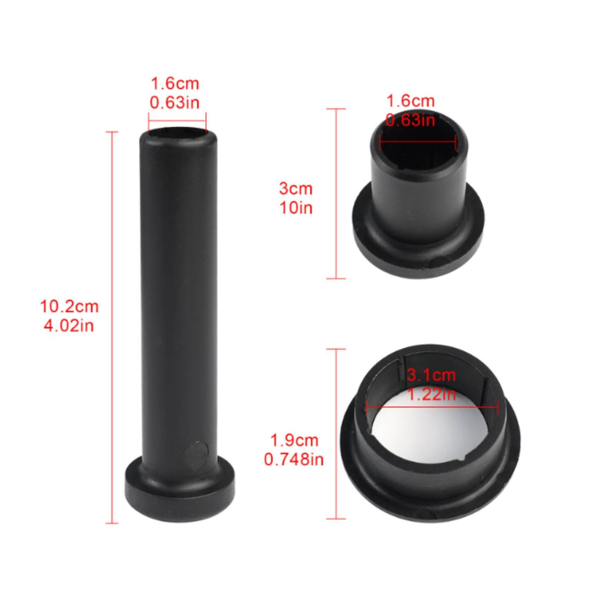 28 Pieces Replacement A-Arm Bushing Kit Black Control Arm Bushing Kit Self-Lubricating Part Premium for Trail Riding